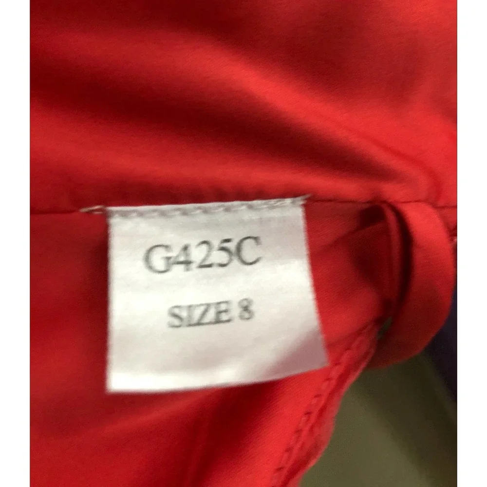 AMSALE coral pink Chiffon Silk maxi dress size 8 GUC - Picture 10 of 12